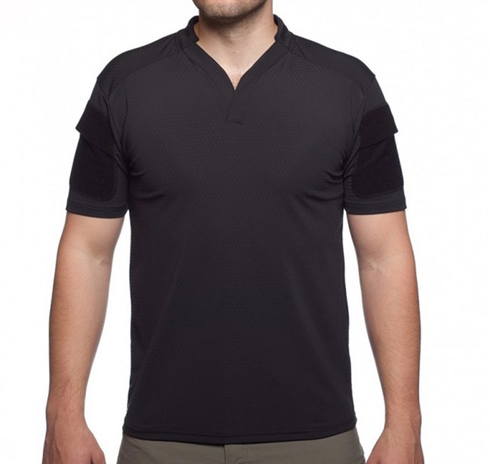 Velocity SYSTEMS BOSS RUGBY SHIRT SHORT SLEEVE BLACK LG