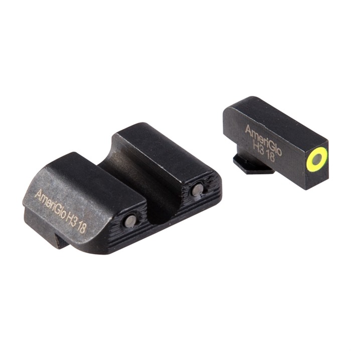 AmeriGlo GL-951 3-Dot ProGlo Sight Set for Glock 42/43