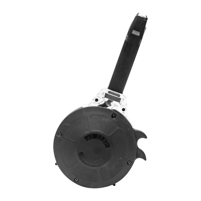 KCI USA 50RD DRUM MAGAZINE 40 S&W BLACK POLYMER