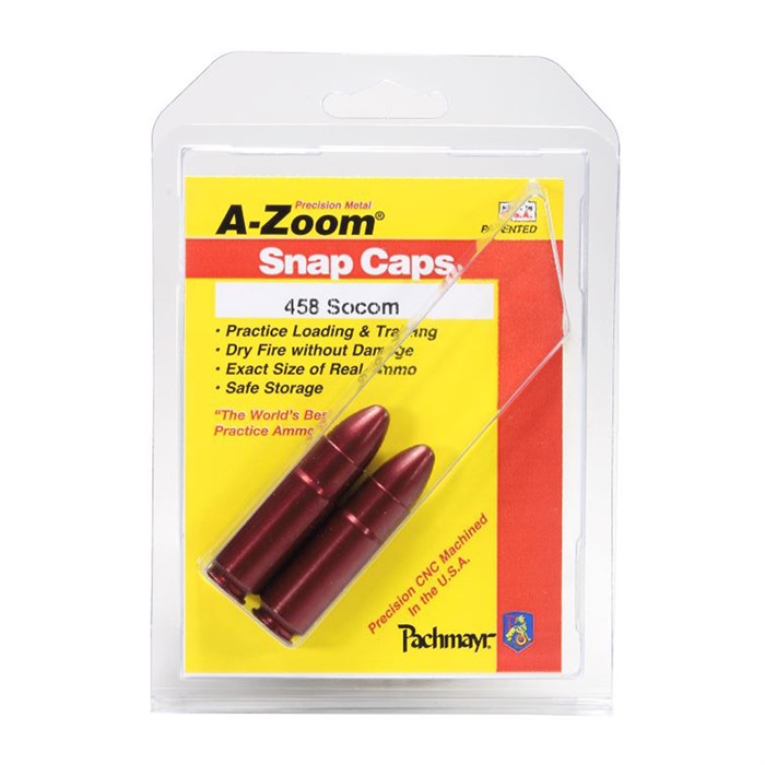 A-zoom Metal Snap Cap .458 Socom 2-pack