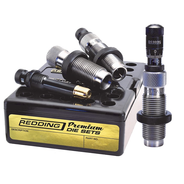 Redding Premium Handgun Die Set for Straight Wall Cases .45 ACP
