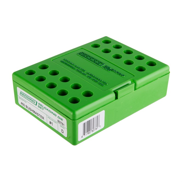 Redding 80781 450 Bushmaster Three Die Set Straight Wall - Redding Reloading Equipment - 450 BUSHMASTER