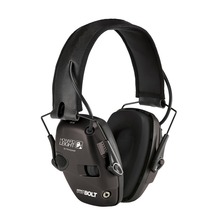 Howard Leight Impact Sport Bolt Black Electronic Earmuff 4.5