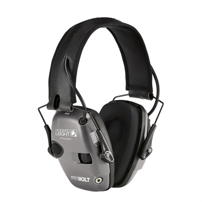 Howard Leight Impact Sport Bolt Grey Electronic Earmuff