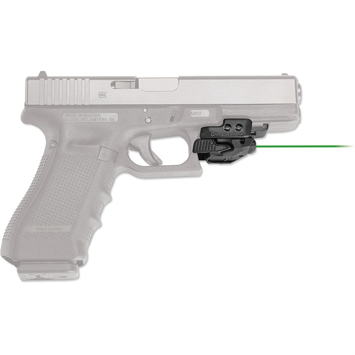 Crimson Trace CMR206 Rail Master 5mW Green Laser, 532nM Wavelength, 50 ft Range, Black Finish