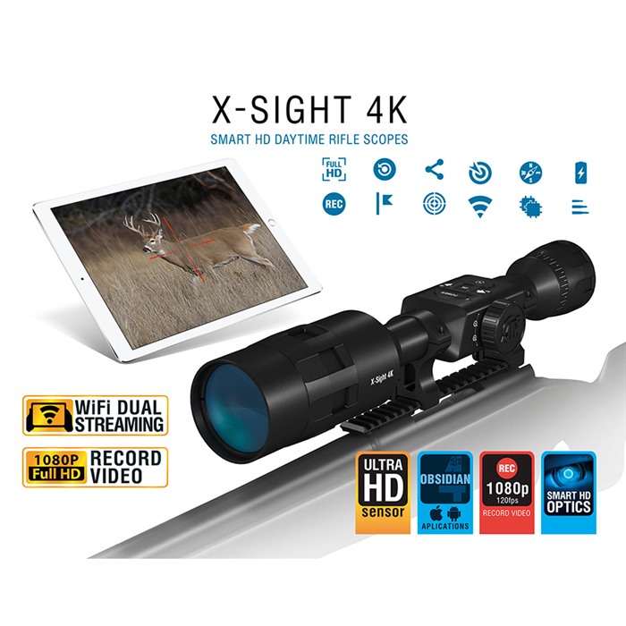 ATN DGWSXS3144KB X-Sight 4K Pro 3-14x Buck Hunter Day Scope Black