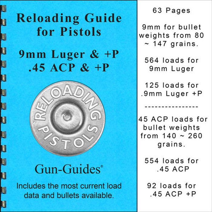 Gun-Guides 400100347171 Reloading Guide 9mm Luger & +P / 45ACP & +P