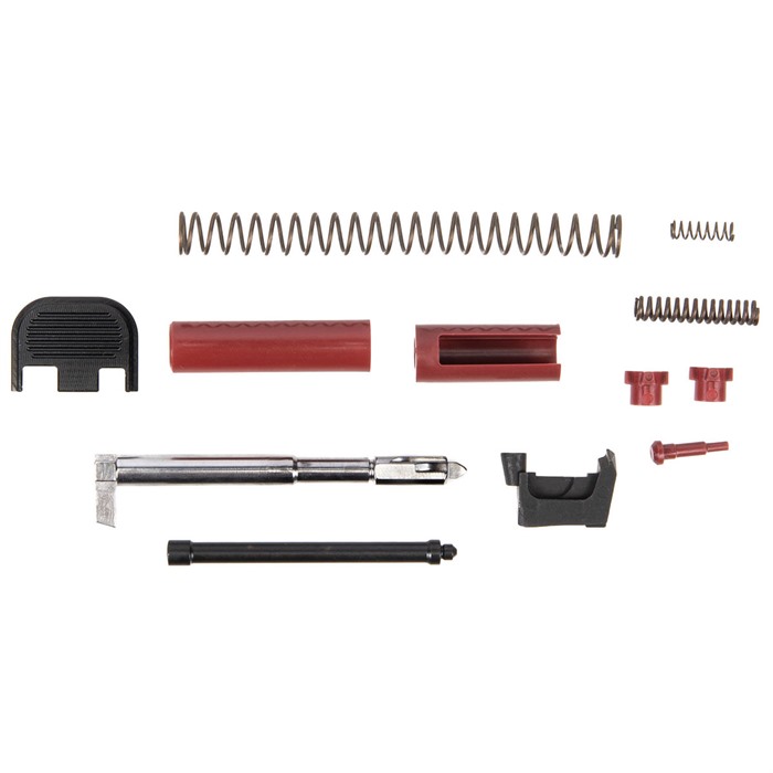 Polymer80 P80-PFP-SKIT-BLK/RED Slide Parts Kit Glock 9mm Black/Red