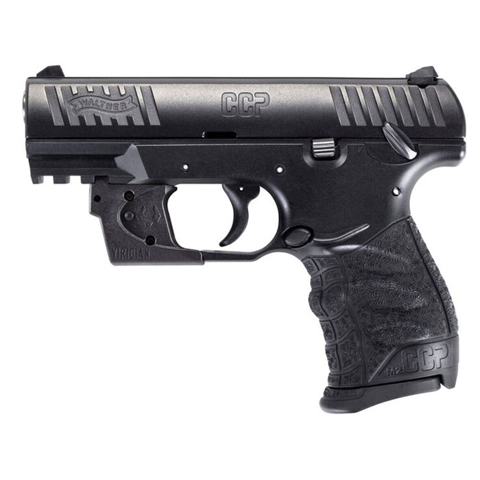 Walther CCP M2 5080500VRL 9mm 8+1 Black 3.54" with Viridian Red Laser