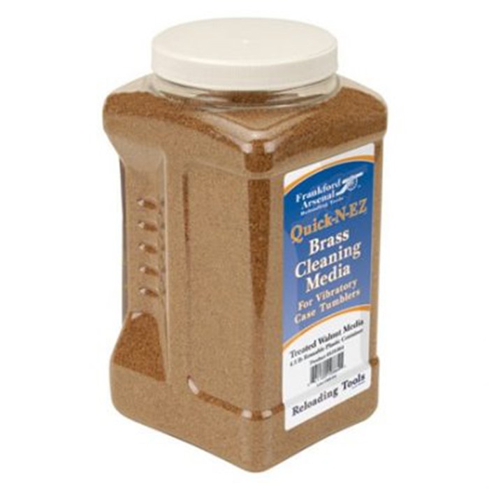 Frankford Arsenal Treated Walnut Media 5 lbs Reusable Plastic Container