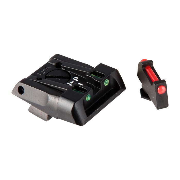 L.P.A. SIGHTS FULLY ADJUSTABLE SIGHT SET FIBER OPTIC F/R