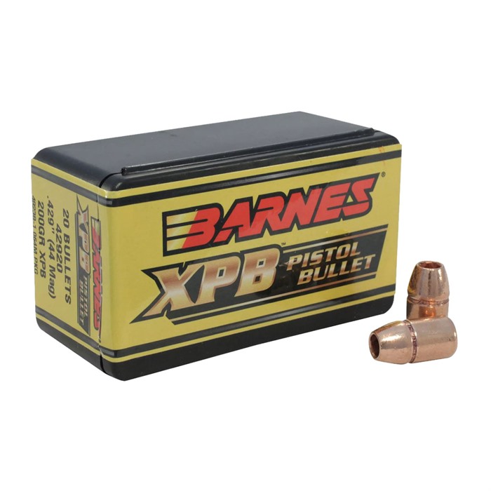 BARNES BULLETS 44 CALIBER (0.429'') 200GR FLAT BASE 20/BOX-img-0