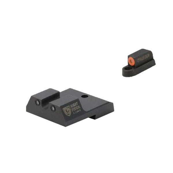 Night Fision CZU-077-007-OGZG Tritium Night Sights P-10C Orange/Black - Night Fision