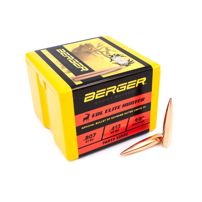 Berger 30560 30 Caliber 0.308" 245gr EOL Elite Hunter Bullets 100/Box