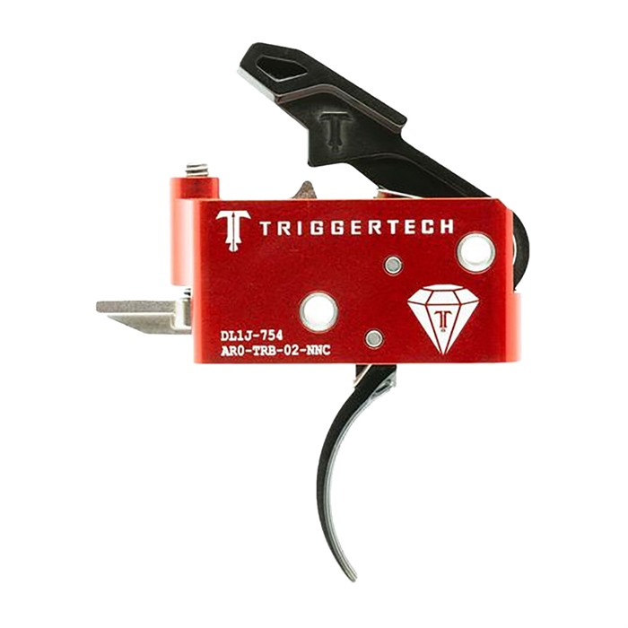 TriggerTech AR0-TRB-14-NNC AR Diamond Curved Trigger Black AR-15