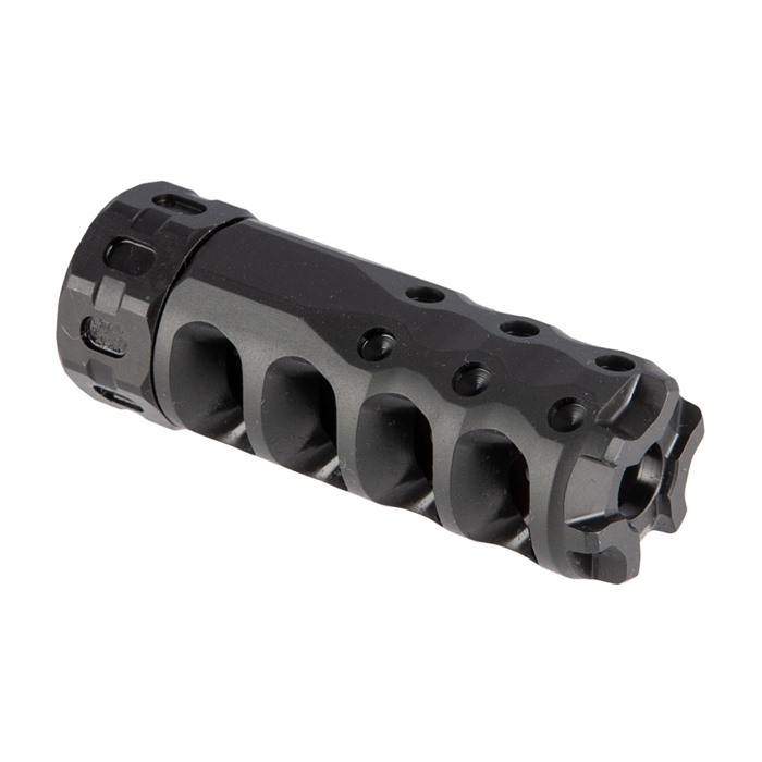 Precision ARMAMENT AR-15 HYPERTAP MUZZLE BRAKE .264/6.5MM 5/8-24 BLACK