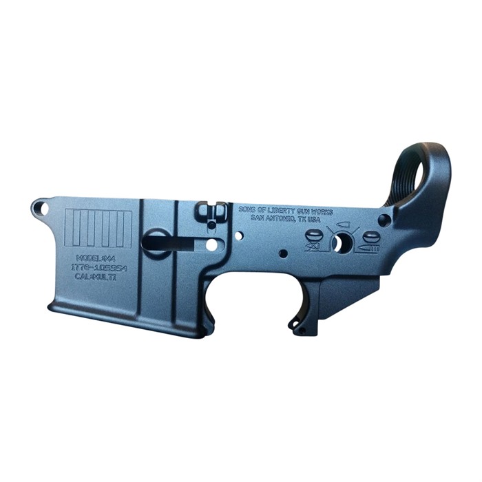 Sons OF LIBERTY GUN WORKS M4 REBELLIOUS STRIPES STRIPPED LOWER RECEIVER BLACK