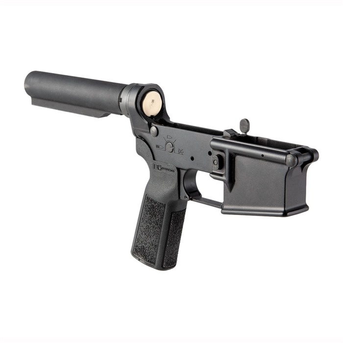 Sons OF LIBERTY GUN WORKS AR-15 LOWER RECEIVER SEMI-COMPLETE REBELLIOUS STRIPES BLK