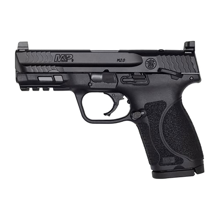 Smith WESSON M&P M2.0 Compact 9mm 4" Barrel Optics Ready Fixed Sights Thumb Safety Black 15-rd