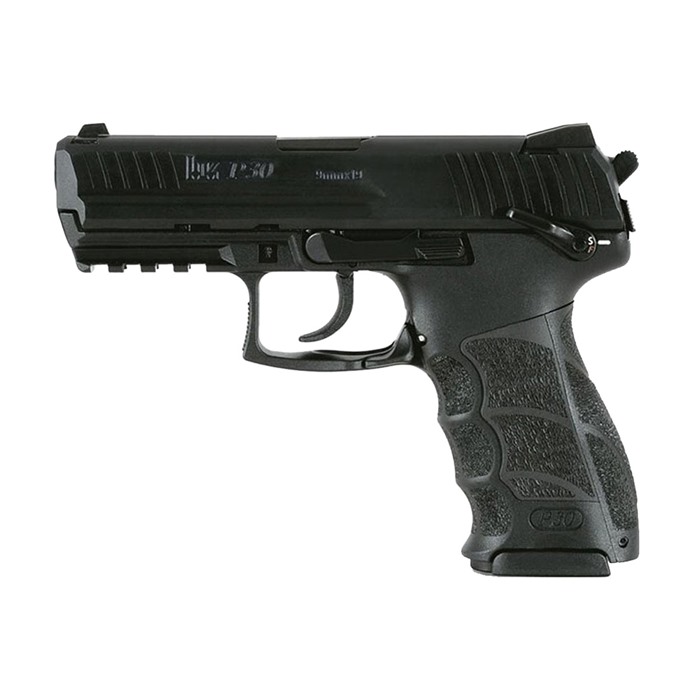 Versatile HK 81000111 P30 V3 9mm Luger Handgun: 3.85" Barrel, 17-Round Capacity, Ambidextrous Safety, Interchangeable Backstrap, Picatinny Rail, Black Polymer Frame