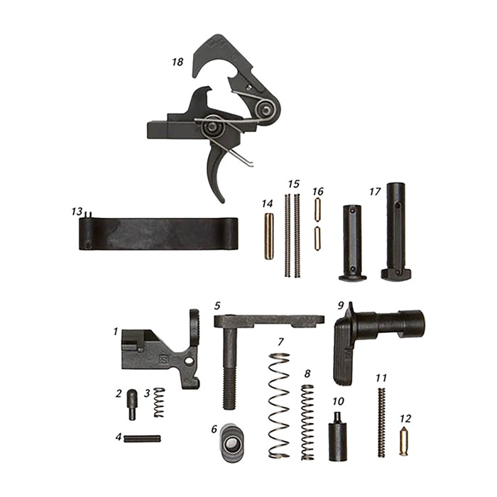 ALG Defense 16-001 AR-15 Lower Parts Kit with QMS Trigger