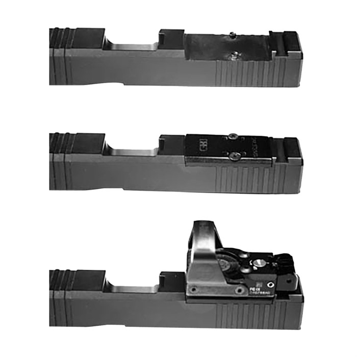 C&H PRECISION WEAPONS RMR CUT SLIDE ADAPTER PLATE W/6-32 HOLES TO ALL OTHER OPTICS