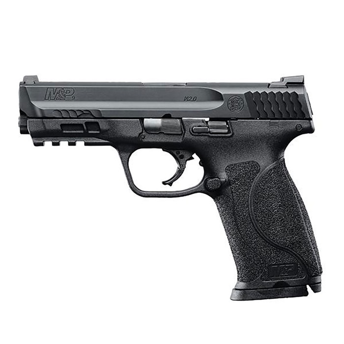 Smith & Wesson 11758 M&P M2.0 9mm Luger 4.25" Barrel 15+1 Black Polymer Frame Picatinny ACC Rail Armornite Stainless Steel Slide No Manual Safety