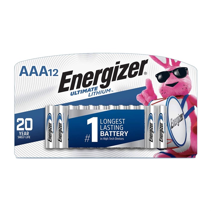 Energizer E301301900 Ultimate Lithium AAA Batteries 12-Pack