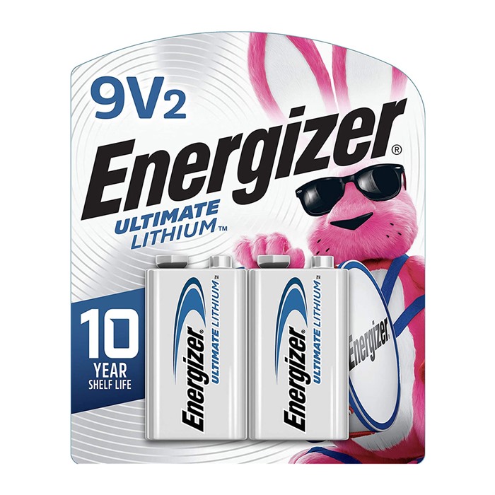 Energizer E300315500 Ultimate Lithium 9V Batteries 2-Pack