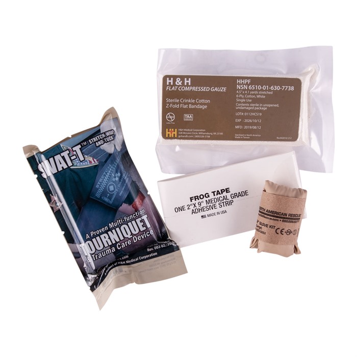 Eleven 10 SABA-GA Kit: SWATT Tourniquet, Compressed Gauze, Gloves L