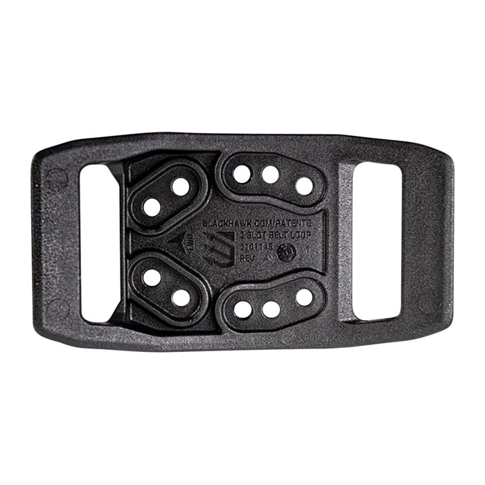 Blackhawk 44H910BK Belt Loop Black Durable Polymer 2-Slot Ambidextrous