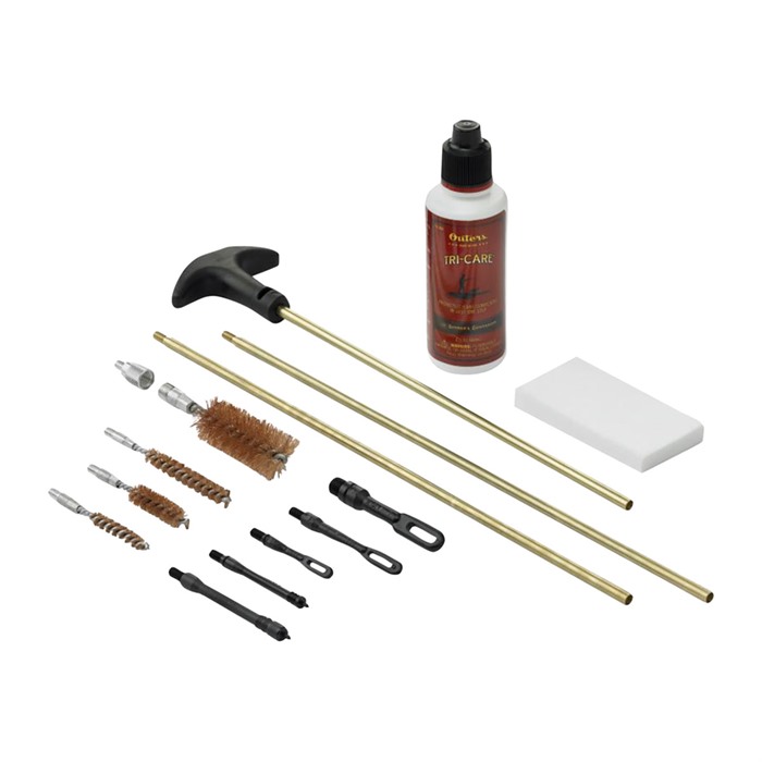 Outers 98210 Universal Cleaning Kit with Aluminum Rod & Brushes