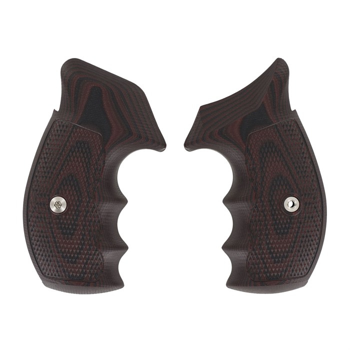 VZ Grips KLF-TD-C-RB S&W K/L Frame Tac Diamond Black Cherry Grips