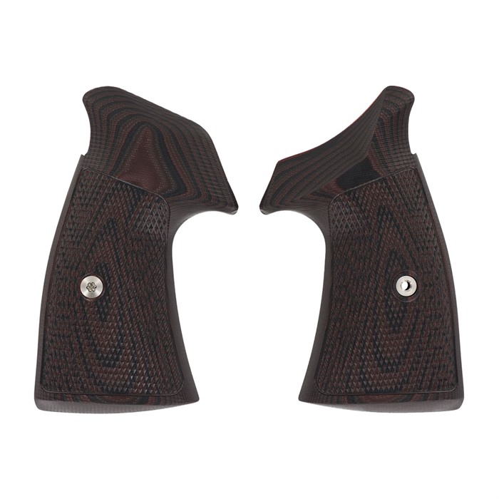 VZ Grips NF-TD-C-SQ S&W N-Frame Tac Diamond Square Butt Black Cherry
