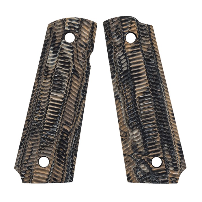 VZ Grips AL-BHB-A 1911 Government Alien Hyena Brown Burl Grips