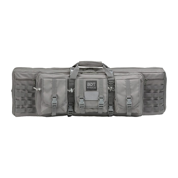 Bulldog 37" Single Tactical CS 3 Large Accessory Pockets Grey BDT4037SG