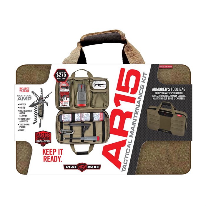 Real Avid AVARTMK Tactical Maintenance Kit 5.56mm/.223 Rem AR-15 Green