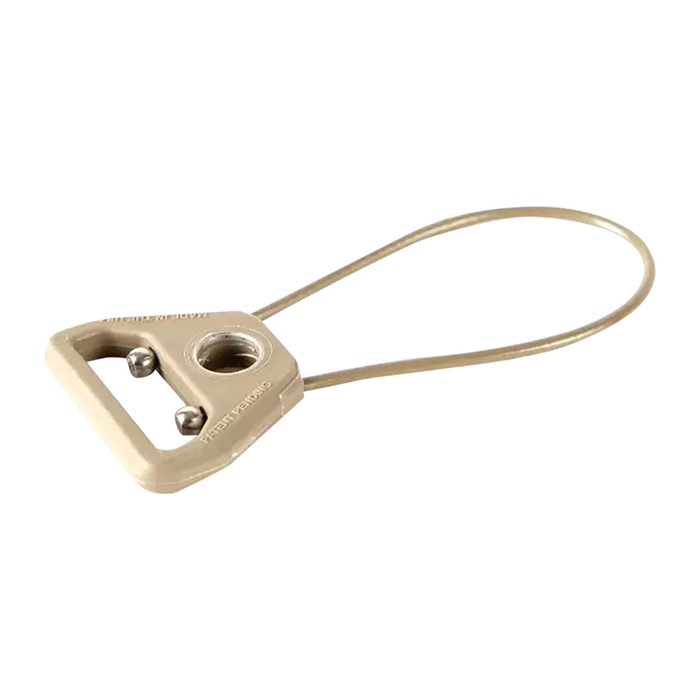 Blue Force Gear Molded UWL 2.75" Wire Length Tan Nylon with Push Button QD socket and 1.25" Webbing Slot
