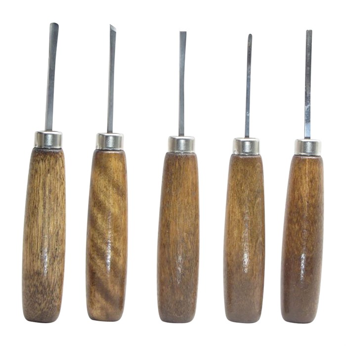 U.J. Ramelson #106M Sub Mini Wood Carving 5-Piece Tool Set
