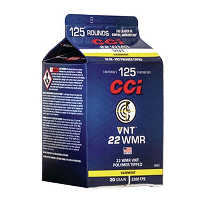 22 WMR 30GR POLYMER TIPPED 125/BOX