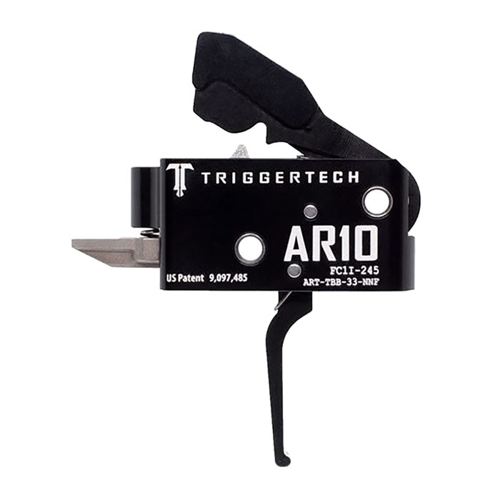 TriggerTech ART-TBB-25-NNF AR .308 Adaptable Trigger Black Flat Two-Stage