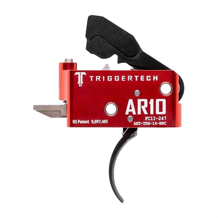 TriggerTech ART-TRB-14-NNC AR .308 Diamond Trigger Black Curved Two-Stage
