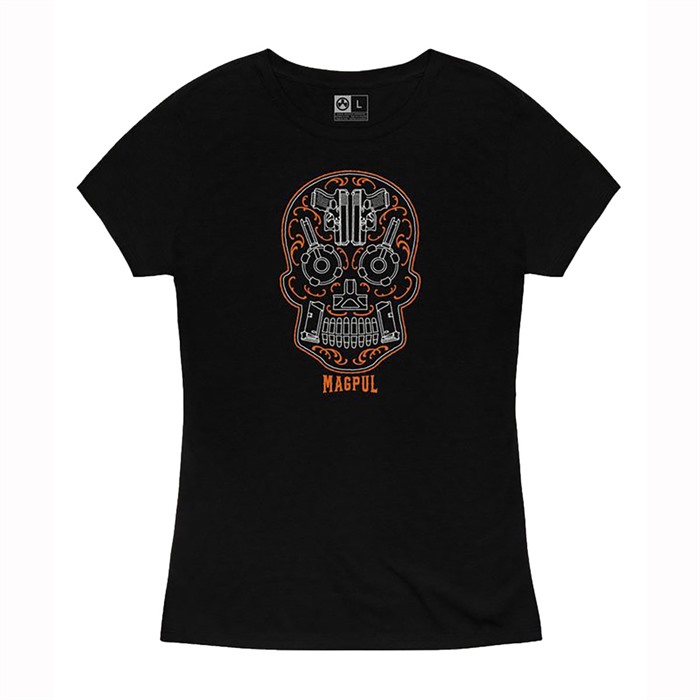Magpul MAG1218-001-2XL Women's Sugar Skull T-Shirt 2XL Black