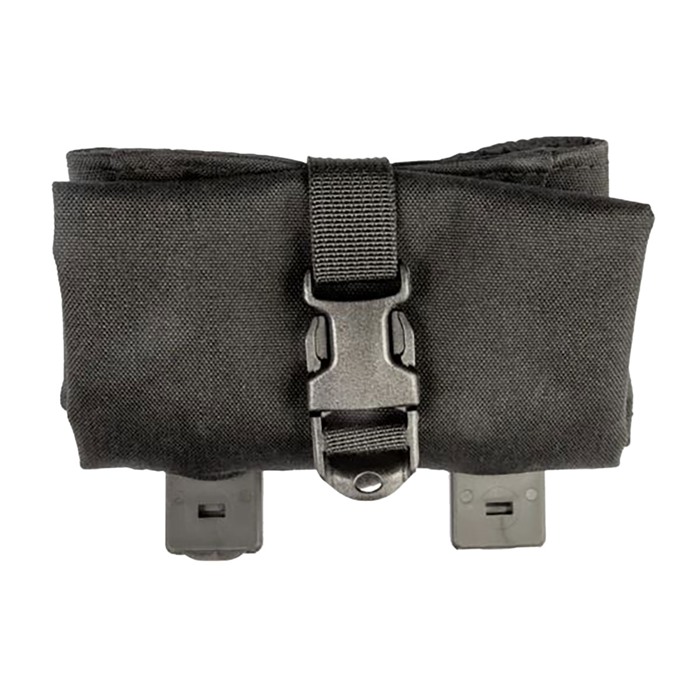 Grey Ghost Gear GTG0390-2 Roll Up Dump Pouch Black, MOLLE Compatible