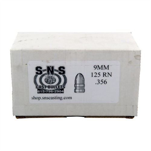 SNS 9MM 125RN Lead Bullets .356" 125GR RN 500/Box