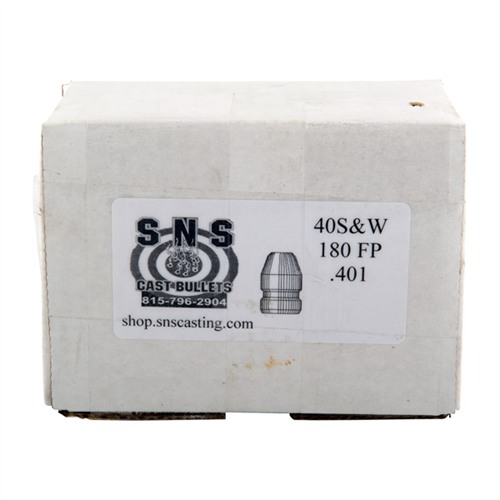 SNS SS40180FP .40 Cal/10mm 180gr FP Lead Bullets 500/Box