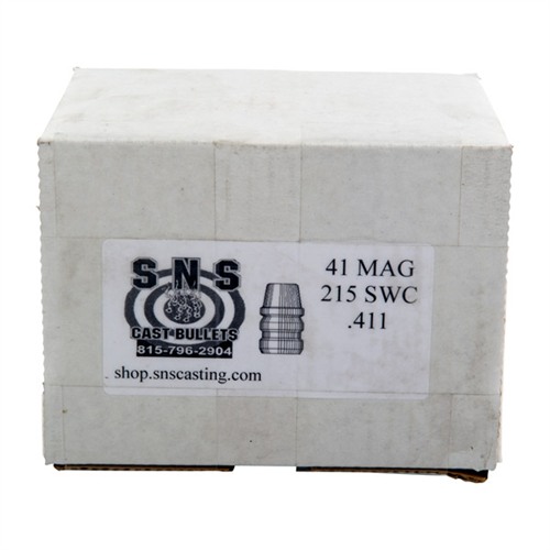 SNS CAST BULLETS .41 CAL (.411") 215GR SWC LEAD BULLETS 500/BOX