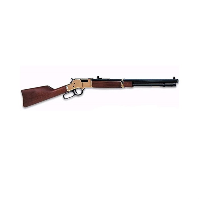 Henry H006C Big Boy Classic 45 Colt (LC) Caliber 10+1 20" Blued Barrel Polished Brass Metal Finish American Walnut Stock Right Hand