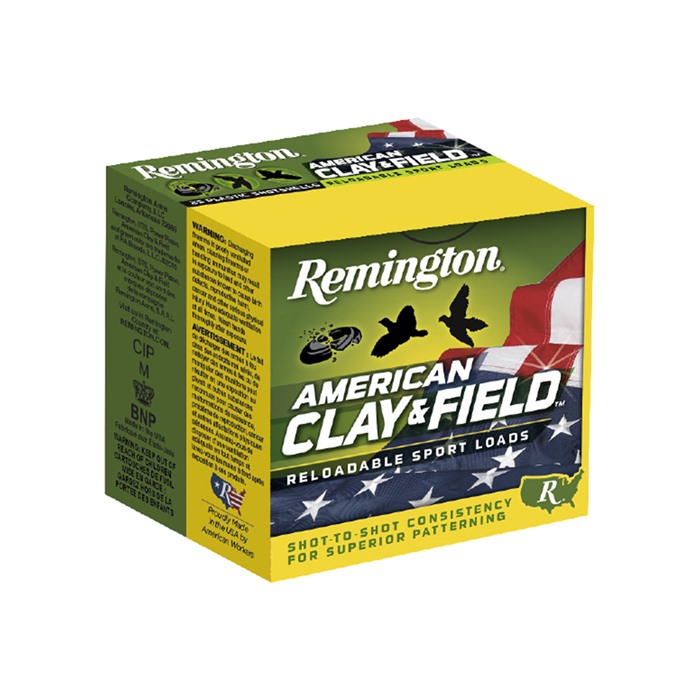 Remington 20346 American Clay & Field 12 Gauge, 2.75" Shell, 1 1/8 oz, 1200 fps, 8 Shot, 25 Round Box
