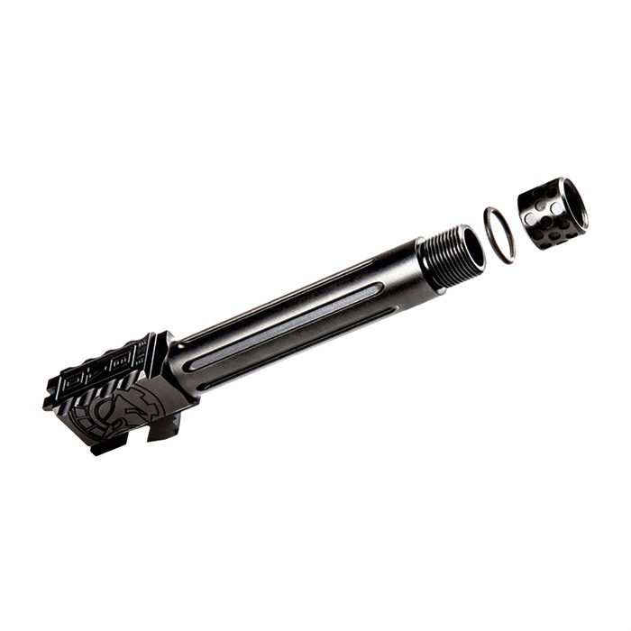 BATTLE ARMS DEVELOPMENT INC. ONE:1 FLUTED BARREL FOR GLOCK 19 GEN 2-4 THREADED BLACK